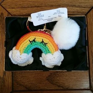 Keychain by Hallmark NWT Rainbow with Pom